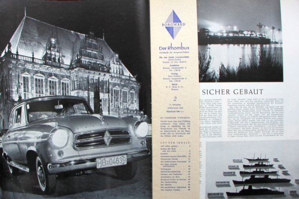 Borgward "Der Rhombus" Factory-Magazine 1959 (8064)